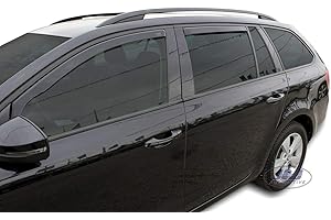 ‎J&J AUTOMOTIVE J&J AUTOMOTIVE | Windabweiser Passend Für Octavia III, 3 2013-2020 5-Türer Kombi, Heko Regenabweiser, Getönt, 4-TLG, Vorne, Hinten, Aerodynamisch