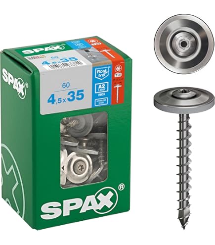 Viti Universali Spax T-STAR Plus - Acciaio Inox A2, Testa Semicircolare, Filettatura Completa, 200 Pz 3x30mm - Foto 13