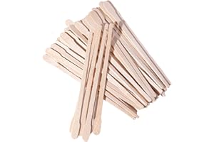 Smukdoo Eyebrow Wax Sticks Wax Applicator,100 PCS Wooden Wax Spatulas Wood Craft Sticks for Face and Small Hair Removal Sticks.