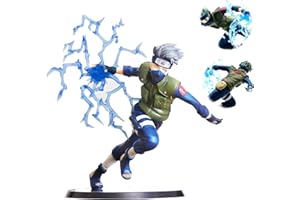 Puduoy Figure Anime Statue, Kakashi Figuren Anime Mini Charakter Modell Beliebte Model Actionfigur Charakter Action Figur Animationen Sammlerstück Dekoration Ornamente Sammlung Desktop Puppe 15 cm