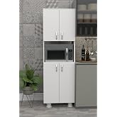 Durusilya Furniture Oven Micro Wave Split Bottom Top Lid Multi-Purpose Kitchen Balcony Cabinet Four Lids