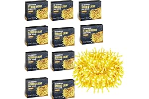 One94Store LED Pixel String Light Pack of 10 – 36 Ft Copper Wire Fairy Lights, Bright Warm White Lights for Diwali Decoration