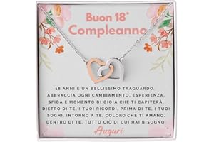 Bramart Collana Donna Compleanno Laurea Finitura in Oro, Argento Idee Regali per lei Festa Evento speciale - Cofanetto con DEDICA incluso