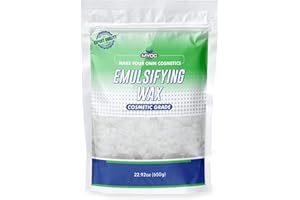 Myoc Emulsifying Wax 22oz, Emulsifying Wax Cosmetic Grade, Emulsifying Wax Bulk, Emulsifying Wax for Lotion Making, Emulsifying Wax for Hair Products, Emulsifying Wax for Sugar Scrubs, Paraffin free