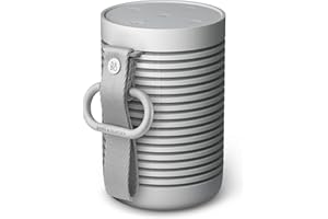 Bang & Olufsen Beosound Explore - High-end Wireless Portable Bluetooth Speaker for Outdoor, Home and Travel, 360 Degree IP67 Waterproof Speaker with Playtime Up to 27 Hours - Grey Mist