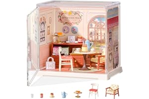 Rolife Super Creator DIY Casa in Miniatura Kit per Casa delle Bambole di Decorazione, Casa Piccola Natale Regalo di Compleanno, Kit Modellismo per Adulti (Honey Tea Lounge)