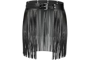 WERFORU Cinturón de piel para mujer, color negro, con hebilla pulida, para vaqueros, pantalones, vestidos, etc.