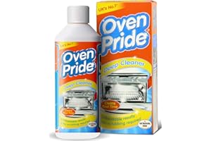 Oven Pride® Oven Cleaner - Complete Oven Cleaning Kit with Safety Gloves and Cleaning Bag Powerful | Heavy Duty Degreaser | Cleans First Time - Removes Grease Burnt On Food Deep Oven Cleaning Solution
