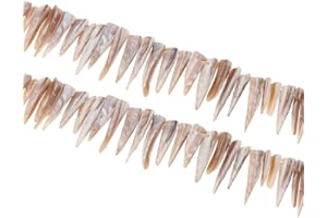 PERLIN 60 carámbanos Nácar Perlas Conchas 20 – 40 mm Blanco/Krem Joyas Desing u201