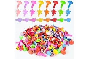 Sheryl&Rain 200PCS Multicolor Split Pins,Split Pins Craft,Paper Fasteners Split Pins,Metal Split Pin,Brads for Crafting,Brads for DIY Crafts Projects Scrapbooking Office