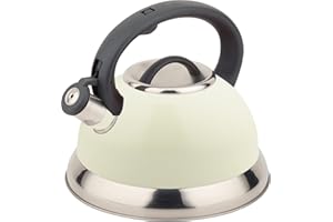 Buckingham Bouilloire sifflante, crème, 3.0 Litre