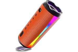 dotn Cassa Bluetooth Portatile Potente 20W, Altoparlante bluetooth 5.4 con Luci RGB, 20 Ore di Autonomia, IPX7 Impermeabile Speaker Supporto Micro-Con
