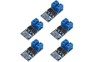 HALJIA 5PCS 15A 400W DC 5V-36V Dual High-Power Mosfet MOS FET Trigger Electronic Switch Driver Module PWM Adjustment Control Board for Motor Speed Lamp Brightness Micro Pump Solenoid Valve