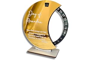 ANOTION Ramadan Decorations for Home - Ramadan Advent Calendar Ramadan Countdown Calendar Ramadan Mubarak Decorations Ramadan Advent Calendar 2024 Eid Mubarak Decorations Ramadan Table Décor