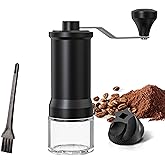 Olkezz® Manual Coffee Grinder, Hand Coffee Grinder with High Precision Ceramic Contemporary Conical Burr, 30-Grade Adjustable