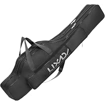 Borsa Da Pesca Lixada Portatile E Pieghevole Per Canna E Mulinello. Disponibile In 100, 130 E 150 Cm. Compartimenti Multipli Per Trasporto Sicuro.