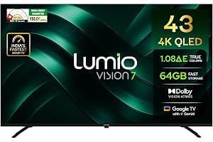 Lumio Vision 7 II 2026 109cm (43 inches) 4K Ultra HD Smart QLED Google TV FTW1-ADSK