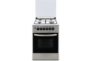 Super General 50 x 50 cm 4-Burner Gas Cooker SGC5050FSES, Full Safety | Auto Ignition | 4 Europool Burners | Gas Oven & Grill | Full Safety | Stainless Steel Top | Glass Lid | Tray & Grid