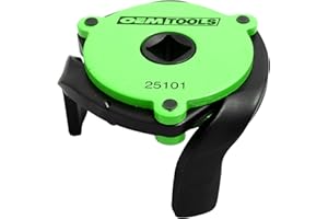 OEMTOOLS 25101 3-Jaw Adjustable Magnetic Oil Filter Wrench Small, Adjustable, Black and Green