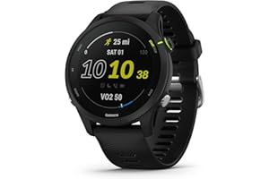 Garmin Forerunner® 255 Music GPS Running Smart Watch con música información Avanzada batería de Larga duración Negro 46 mm