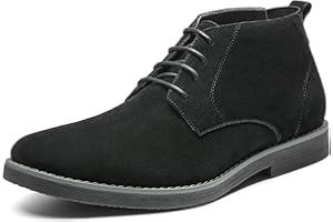 Bruno Marc Men's Chukka Suede Leather Ankle Boots, Lace Up Desert Oxford Business, Fashion, Casual and Comfort Shoes