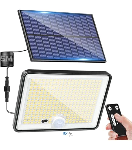 Applique Murale Solaire à Fixer LED Blanc Chaud Avec Détecteur De