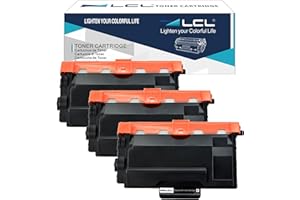 LCL Compatible Toner Cartridge TN3480 TN3430 TN-3480 TN-3430 8000 pages (3 Black) Replacement for Brother HL-L5000D HL-L5100DN HL-L5200DW HL-L5200DWT HL-L6200DW HL-L6200DWT HL-L6250DW HL-L6300DW