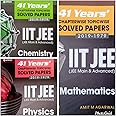 43 Years Chapterwise Topicwise Solved Papers (2021-1979) IIT JEE Physics,Chemistry & Mathematics (Set of 3 Books)