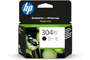 HP N9K08AE 304XL High Yield Original Ink Cartridge, Black, Packaging may vary, Pack of 1