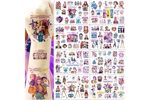Dagmar KPop De_mon Temporary Tattoos, 8 Sheets with 120 Pieces, Removable Tattoo Stickers for teens,Stuffers Birthday Party Supplies Decoration Gifts