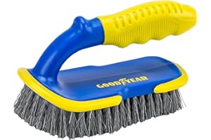 Goodyear Carpet Brush Deep cleaning multi-purpose brush| Ideal for vehicle interiors| Car upholstery brush with an ergonomic design| soft grip handle| Removes dirt and grime on a variety of surfaces