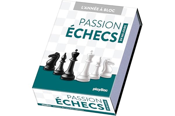 Calendrier Passion Échecs en 365 jours - Année à bloc