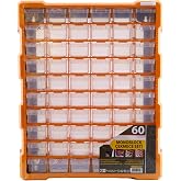 Badem10 Vida D&uuml;bel Civata Kutusu B&ouml;lmeli Avadanlık Monoblok &Ccedil;ekmeceli 60'lı Takım &Ccedil;antası Plastik Organizer