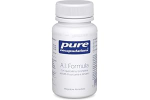 Pure Encapsulations - A.I. Formula - Integratore Alimentare Ipoallergenico con Quercetina, Bromelina, Estratti di Curcuma e Zenzero - 30 Capsule