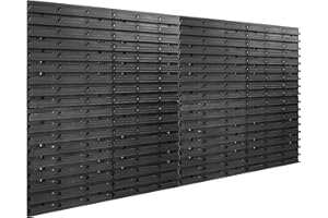 ‎BOTLE botle Wandregal Lagersystem 1540 x 780 mm Stapelboxen Schüttenregal Sichtlagerkästen, Extra Starke Wandplatten, Regal Erweiterbar, Werkstattregal Lagerregal Werkstattwandregal Steckregal
