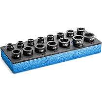 Capri Tools Universal Schlagschrauber Stecknuss 9/16" – 3/8" Antrieb, 6-kant, Chrom-Molybdän-Stahl