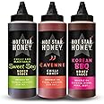 Hot Star Honey Asian Sauce Gift Set | Sweet Soy Sauce - Chilli Honey Sauce - Korean BBQ Sauce - Premium Hot sauce gift set for Chicken, Pizza, Pasta, Steak and Noodles