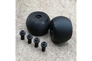 ULEIVA 2 pezzi di ricambio per ruota anteriore con 4 assi, compatibili con Bosch Indego 300 350 400 500 700 robot tosaerba, ruota di ricambio