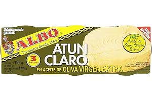 Albo Atún Claro en Aceite de Oliva Virgen Extra, 3 x 48g