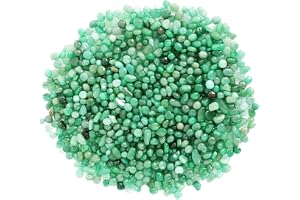 Orientrea - Grön Aventurin Kristallsten, 500g Naturlig Grön Aventurin Kvarts, Litet Förflutna Krossade Chips Sten Healing Reiki Kristall Smycken Heminredning