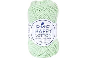 DMC - Happy Cotton - Spécial Amigurumi - 100% coton - Très doux et agréable à utiliser | Pelote de 20 g - 43 m | 49 coloris