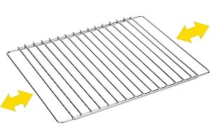 Sauvic 02547-Grille de Four, Extensible, chromée, 42-60 x 34 cm.