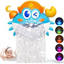 DBREAKS Jouets de Bain, Jouet de Bain Crabe avec Musique, Machine à Bulles, Jouets de Bain DBREAKS Jouets de Bain, Jouet de Bain Crabe avec Musique, Machine à Bulles, Jouets de Bain