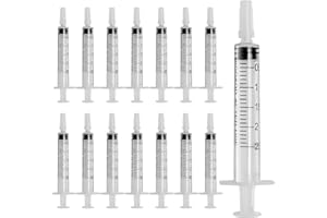 WINBEST 50 Stück Spritzen, 2ml Spritze, Einwegspritzen Ohne Nadel, Kolostrum Spritze, Dosierspritze, Flüssigkeitsmaß Spritzen für wissenschaftliche Labore, Gießen, Nachfüllen, Füttern von Haustieren