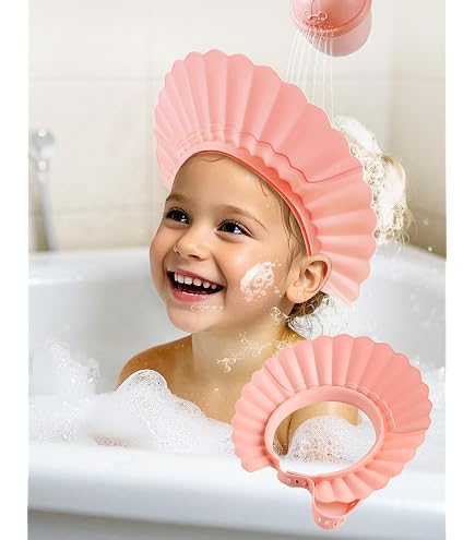 Baignoire Bébé Pliable Avec Support Douche - Siège Debout Réglable Anti-Pincement, Idéal Cadeau Prénatal