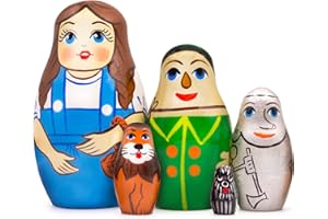AEVVV Le Magicien D'oz Poupée Gigogne 5 des Choses - Magicien D'oz Jouet - Matriochka Poupée Russe - Décor de Chambre d'enfant - Cadeaux Magicien Oz