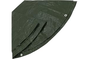 ZILL Polytarp Polytarp runde Holzplane, robust, 3 m Durchmesser, grün