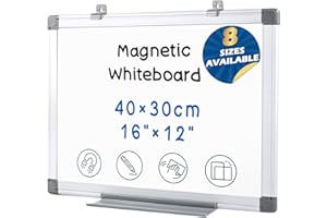 S SWANCROWN Swansea Magnetic Whiteboard for Wall,Small Dry Wipe Board,A3 Kids Boards for Office School 40x30cm (WxH)