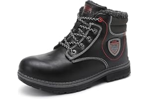 ARRIGO BELLO Bottes Hiver Enfant Bottines Fille Chaussure Garçon Fourrée Antidérapantes Chaudes Fermeture éclair Neige Boots Size 31-39