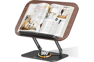 BEAUTRIP Book Stand for Reading, Foldable Book Holder for Desk Hands Free, Display Stand for Office, Kitchen, Cookbooks, Textbooks, Recipes, Tablets and Laptops